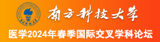 一是香蕉大人,国产亚洲南方科技大学医学2024年春季国际交叉学科论坛